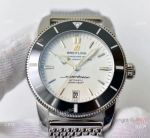 GF Replica Breitling Superocean Heritage II 9015 White Dial Black Ceramic Watch 42mm